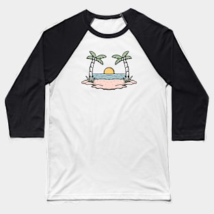 Time to Beach Vacation Baseball T-Shirt